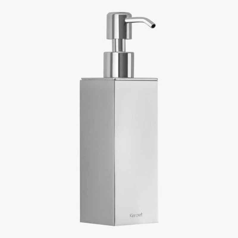 Kerovit Silver Chrome Square Range Soap Dispenser, KA990015