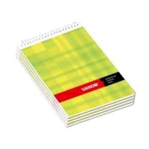 Luxor Top Bound 13.3x21.8cm 100 Pages Unruled Spiral Note Pad, 20576 (Pack of 500)