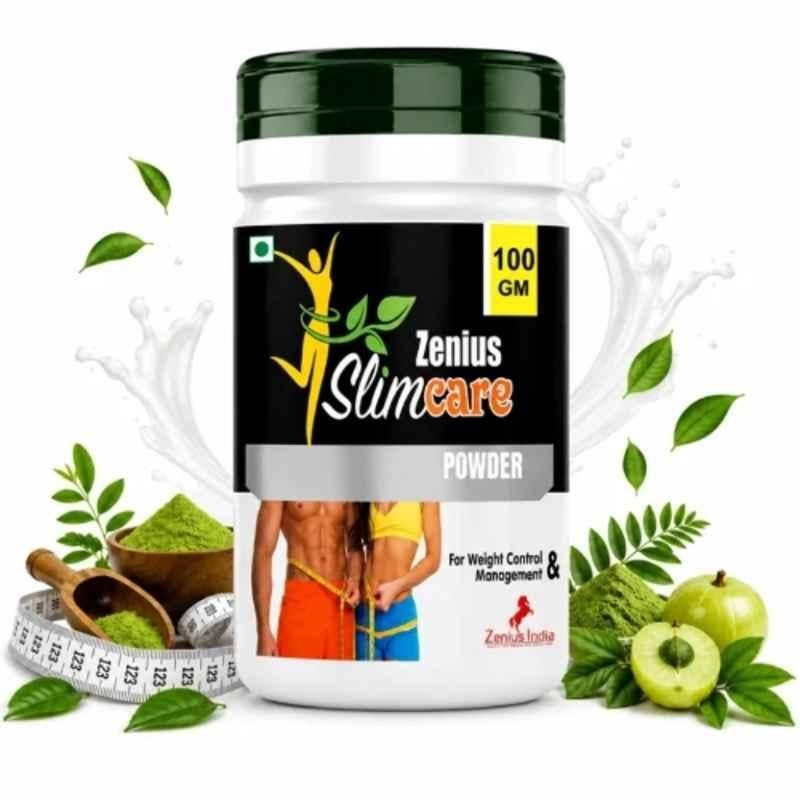 Zenius India 100g Slim Care Powder with Methi, Amla, Baheda, Haritaki, Belgiri, Sanay, Ajwain, Sonth & Kanchanar for Supports Weight Loss & Boosts Metabolism
