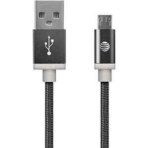 AT&T 5ft Black Braided Micro USB Cable, MC05-BLK