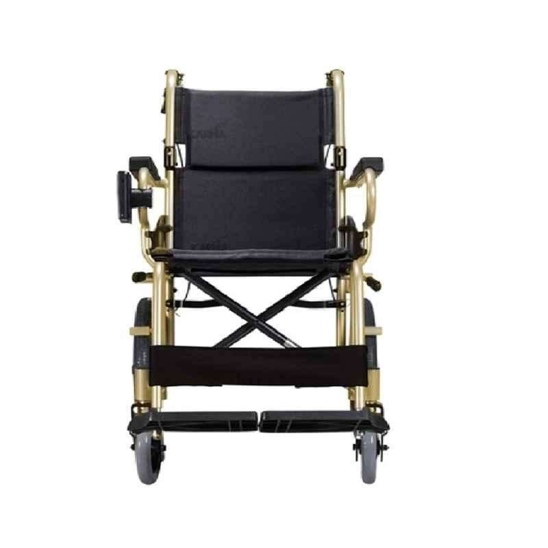Karma KM-2500L 890x560x860mm 20Q Champagne Aluminium Foldable Wheelchair