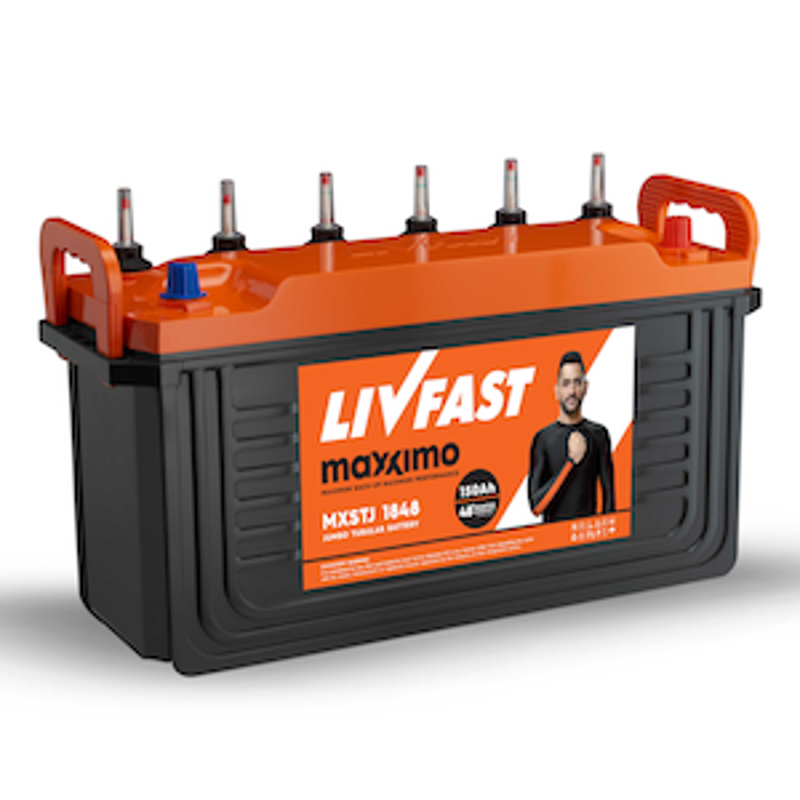 Livfast Maxximo MXSTJ 1848 150Ah 12V Jumbo Tubular Battery