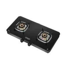 Hindware Apex 2B AI Glass Top Cooktop with 2 Brass Burner & Automatic Ignition, CT 100249