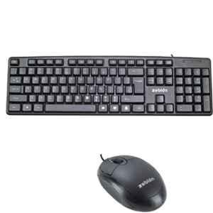 Zebion K500+Elfin Black USB Wired Mouse & Keyboard Combo with 1 Year Warrenty