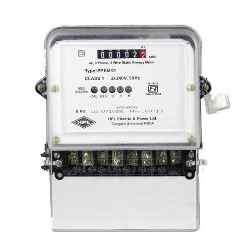HPL 5A 3 Phase Counter Energy Meter