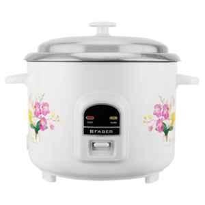 Faber 700W 1.8 Litre Stainless Steel White Electric Rice Cooker with 2 Years Warranty, 131.0743.992