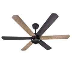 Airelec Gloria Brassica Dual Tone 32W 310rpm 5 Star Smoke Brown & Ash Wood 6 Blade BLDC Ceiling Fan with Remote & 2 Years Warranty, AIRCFB5-02, Sweep: 1200 mm