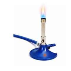 Harrison Enterprises Bunsen Burner with Stop Cock & Brass Pipe for Laboratory