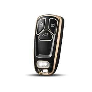 Flymaster Thermoplastic Polyurethane Black TPU Car Key Cover, BLACK-TPURKE-46