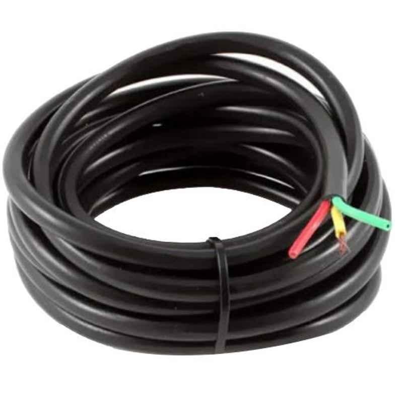 KEI 1.0 Sqmm 3 Core FR Black Copper Unsheathed Flexible Cable, Length: 100 m