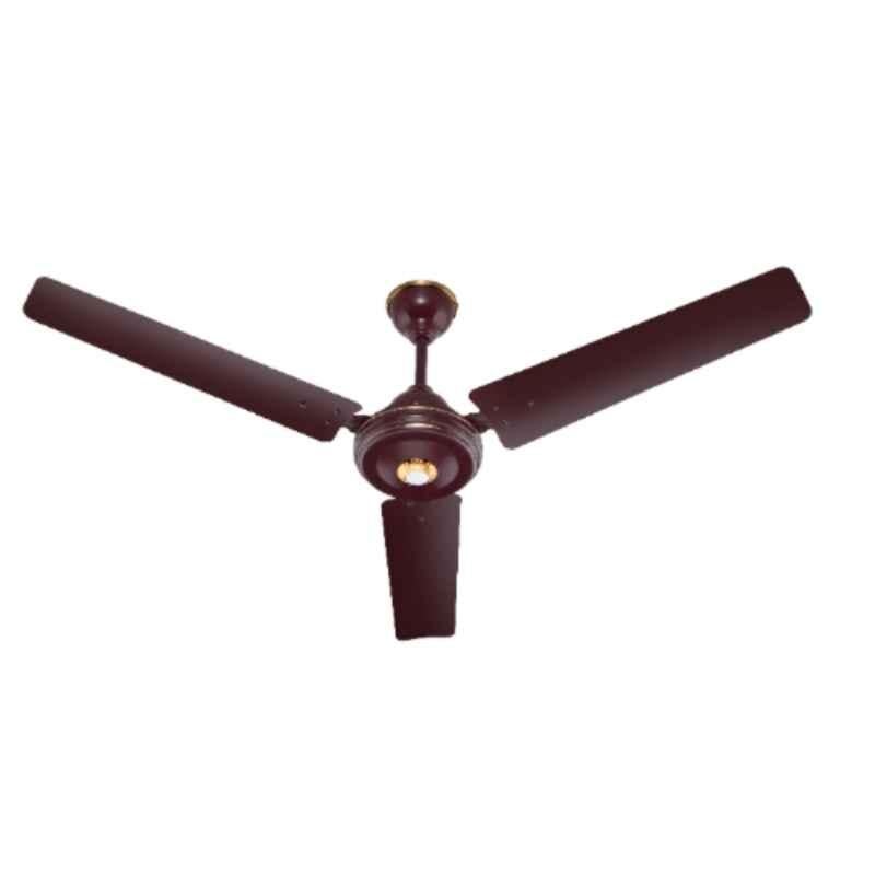 Airelec Gloria 28W 350rpm 5 Star 3 Blade BLDC Ceiling Fan with 0.5W LED and Remote, 2 Years Warranty Sweep: 1200mm Cherry Brown AIRCFG3 (Pack of 2)
