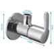 ZAP Prime Brass Chrome Finish Angle Cock Valve for Bathroom & Kitchen with Wall Flange (Pack of 20)