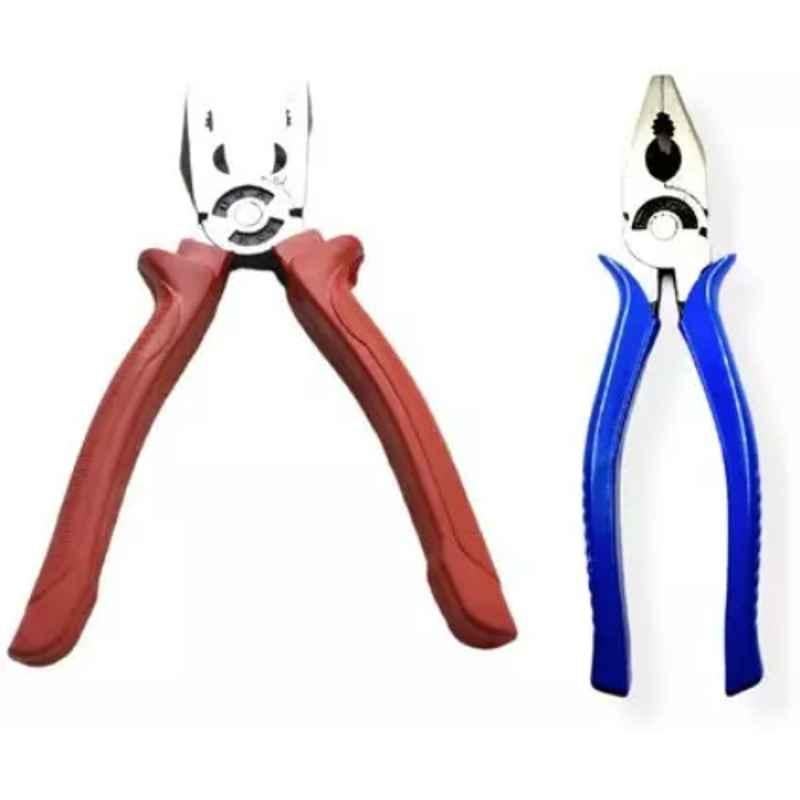 Sky Blue 2 Pcs 7.8 inch Lineman Plier Combo, SBE_PLIER_COMBO_MOD_01098