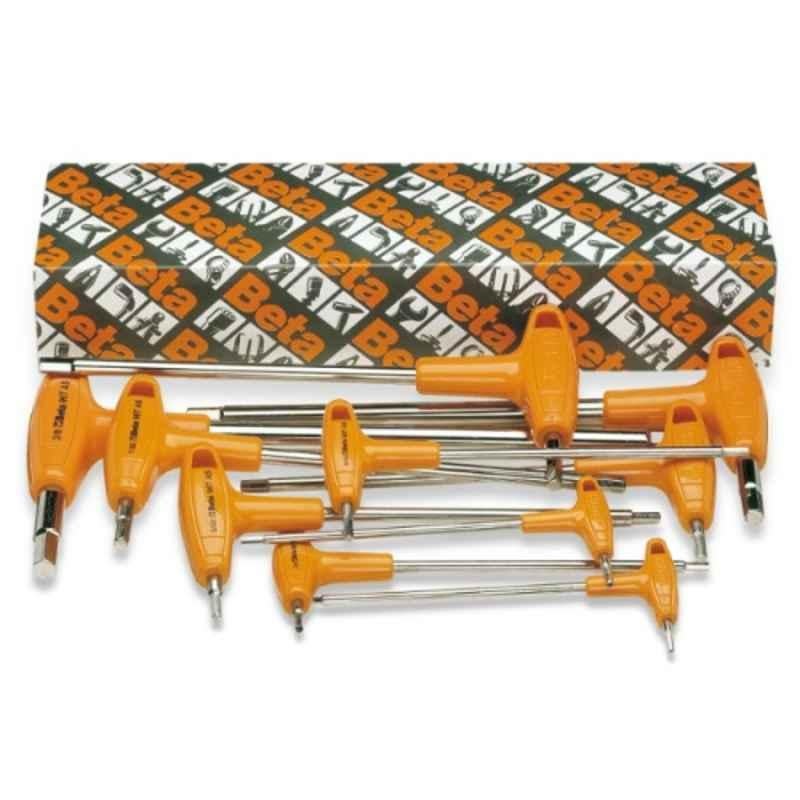Beta 96T-AS8 8Pcs Offset Hexagon Key Wrench Set with High Torque Handles, 000960682