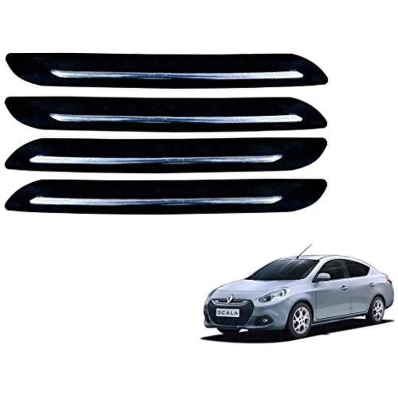 Kozdiko 4 Pcs Single Chrome Bumper Protector Set for Renault Scala