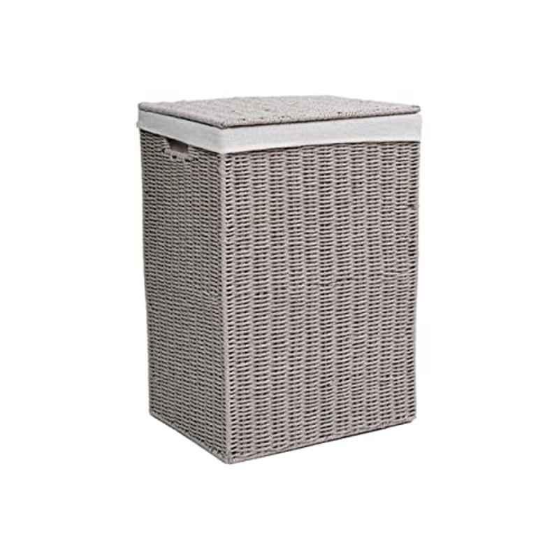 Homesmiths 36x26x50cm Grey Laundry Hamper with Liner, TG-005-GRY, Size: Small
