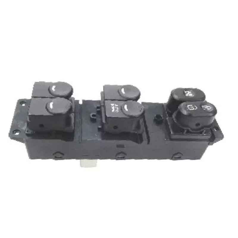 Car International Right Power Window Switch Master In Black Plastic for Verna Fluidic, Ci-4858, CAR-ZVUXD1