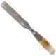 Bevelled 19mm Silver Edge Chisel with Wooden Handle, AZWBBC19