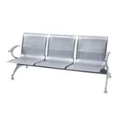 Yes Kay 3 Seater Stainless Steel Chrome Plated Waiting Chair