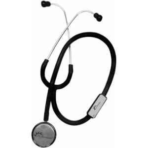 Dr Morepen Dr. Morepen Black Diaphragm Single Head Stethoscope, ST-01A