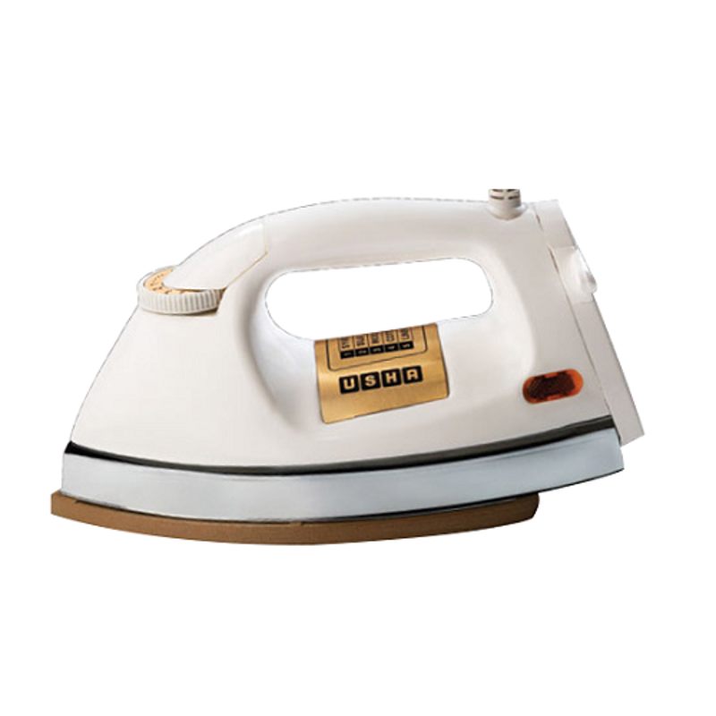 Usha El-3710 1000W White Heavy Weight Dry Iron