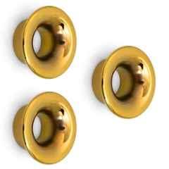 Plantex Knobs for Cabinet/Drawer Knobs/Round Knobs for Cabinets/Pull-Push Knob for Kitchen/Bedroom Drawer (Pack of 3) Gold
