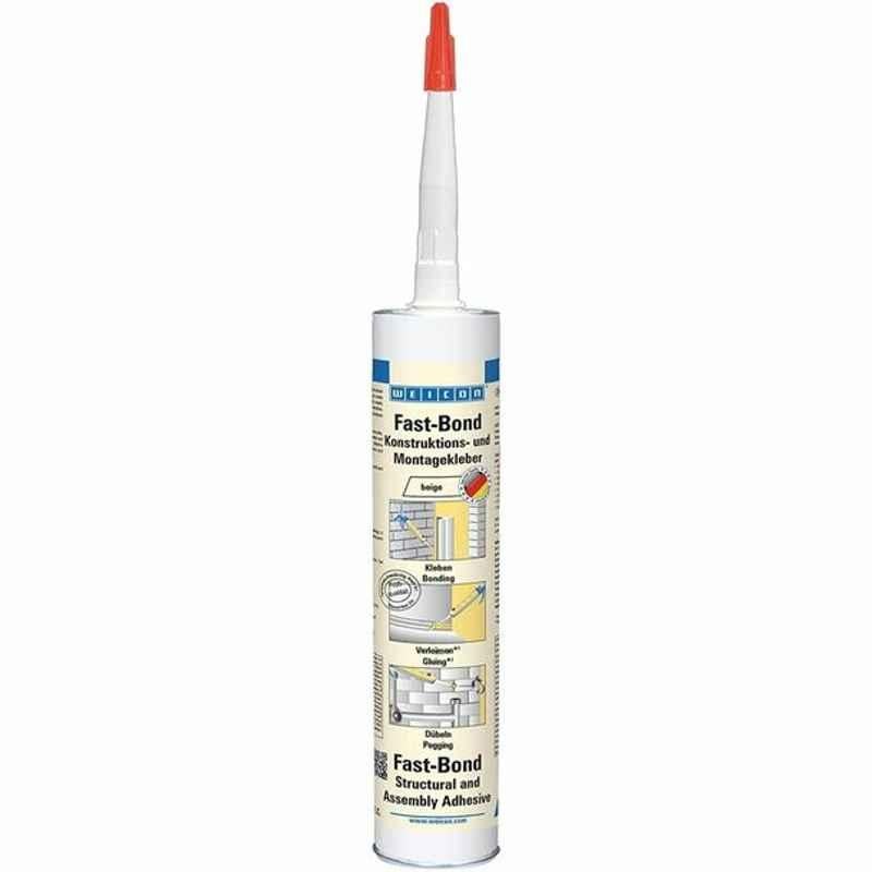 Weicon Fast-Bond Assembly Polyurethane Adhesive, 13309310, 310ml, Beige