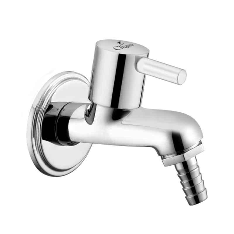 Cliquin Florentine Brass Silver Chrome Finish Nozzle Tab for Washing Machine, Garden & Outdoor Use
