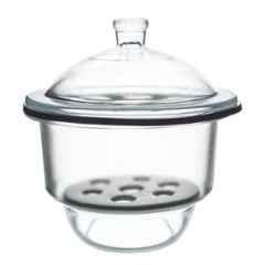 ABGIL 100mm Glass Desiccator with Cover Knob & Porcelain Plate, ABG1426