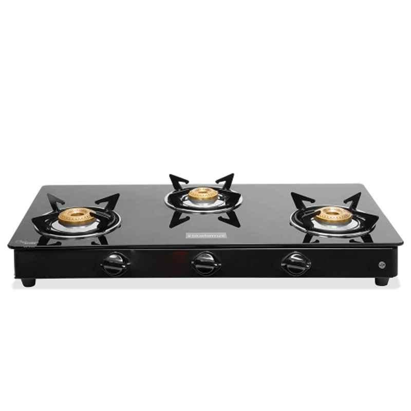 Blueberry's SPARKER3B 3 Burners Glass Top Gas Stove