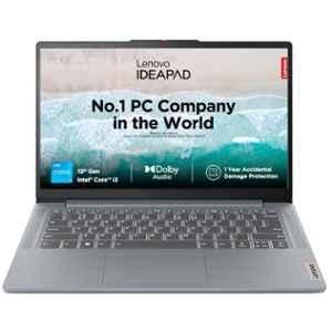 Lenovo IdeaPad Slim 3 14IRU8 Arctic Grey Laptop with Intel Core i3-1305U/8GB/512GB SSD/300Nits/Office 2021/Alexa Built-in/3 Month Game Pass/Windows 11 Home & 14 inch FHD IPS Display, 82X60013IN