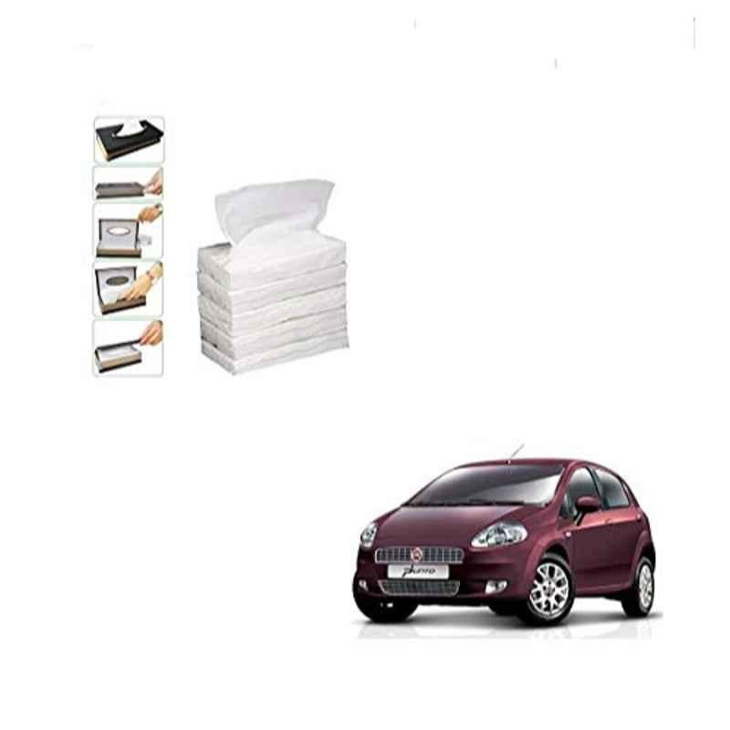 Kozdiko 100 Pulls Dispenser Box Refiller Tissue Paper with 200 Sheets for Fiat Punto (Pack of 5)