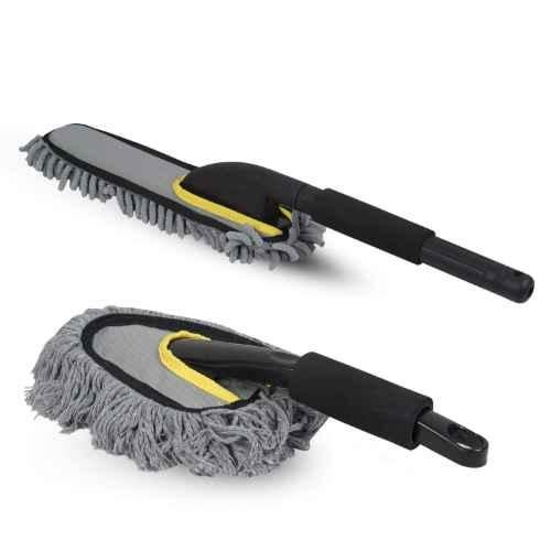 Moral Microfiber Car Cleaning Duster with Extendable Handle/ Dry/ Wet/  Cleaning Brush Car Cleaning Accessories, Pack