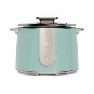 Havells Craft 1.8 Litre 700W Plastic Blue & Gold Rice Cooker with 6 hrs Keep Warm & 2 Years Warranty, GHCRCSBB070