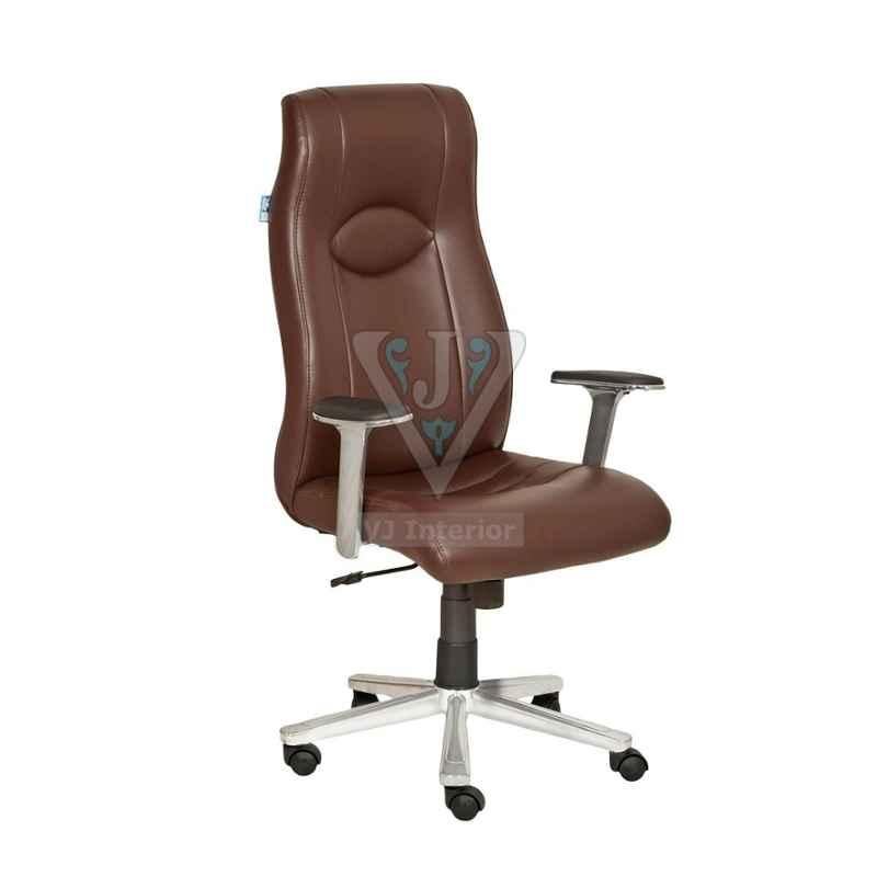 VJ Interior 18x20 inch Brown Leatherette High Back Executive Chair, VJ-1605