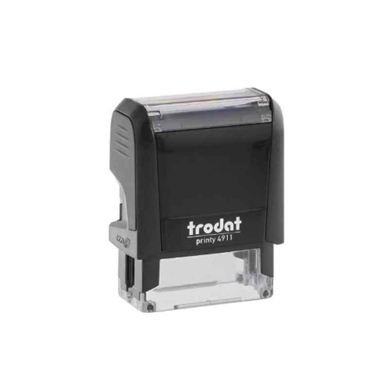 Trodat Printy 4911 "CLEAR" Red Rectangular Text Print Stamp