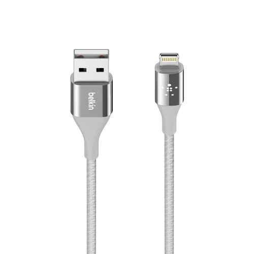 Buy Belkin Mixit Duratek Unbreakable Kevlar  Silver Lightning to USB   Charge & Sync Cable, F8J207bt04-SLV Online At Best Price On Moglix