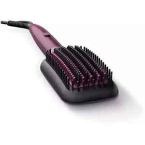 Philips Dark Wine Hair Straightener Brush with 1.8m Cord, BHH730/00