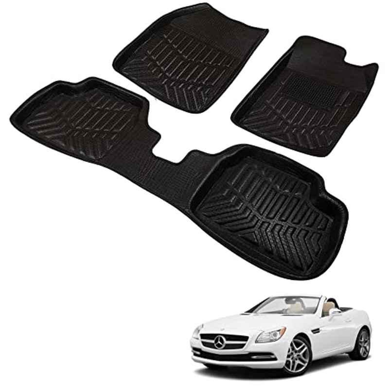 Kozdiko 3D Black Car Foot Mat Set for Mercedes Benz SLK Class, dshbdhb264