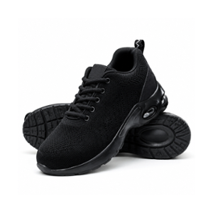 SPIEZ Rubber Steel Toe Black Premium Safety Shoes, Size: 8.5