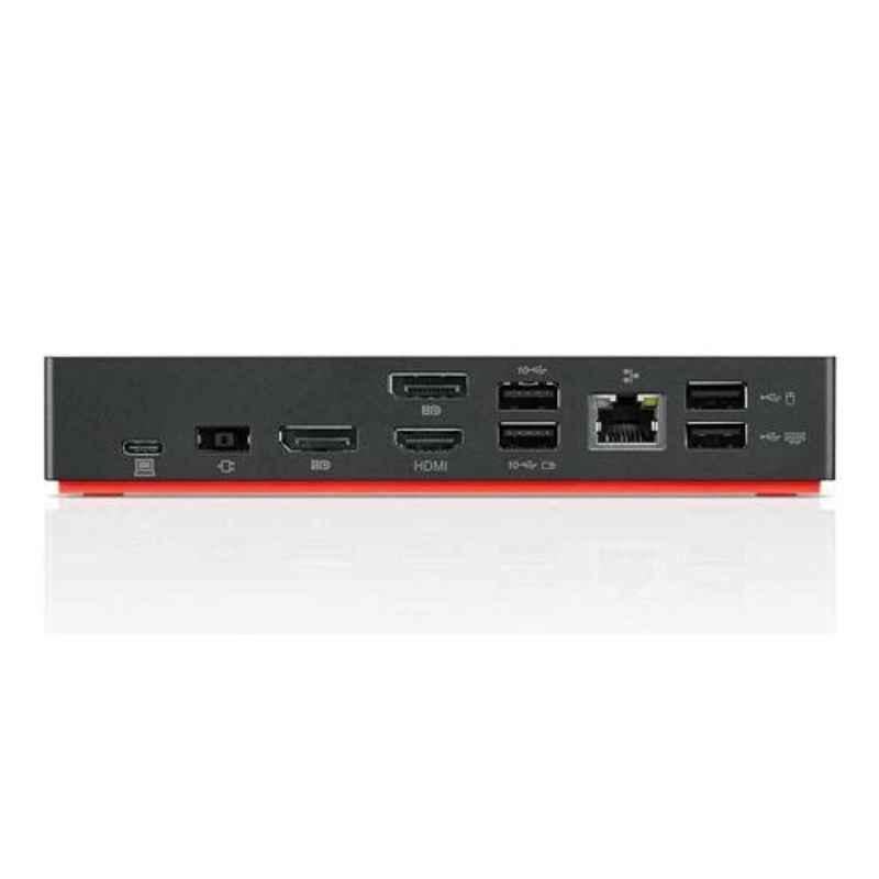 Lenovo 3840x2160p TP Universal Black USB-C Dock -UK, 40AY0090EU