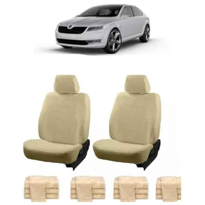 Oscar Beige Aut-Sn-4244 Towel 1 Pcs\\Set Skoda Laura Car Seat Cover