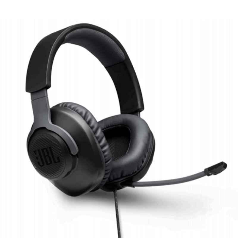 JBL Free WFH Black Wired Over Ear Headset with Detachable Directional Mic