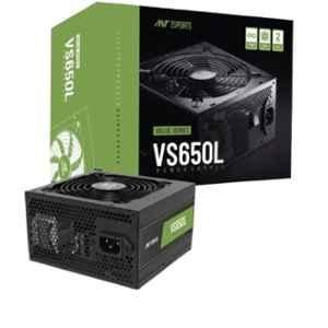 Ant Esports Value VS650L 650W Black Gaming Power Supply with 120mm Silent Fan