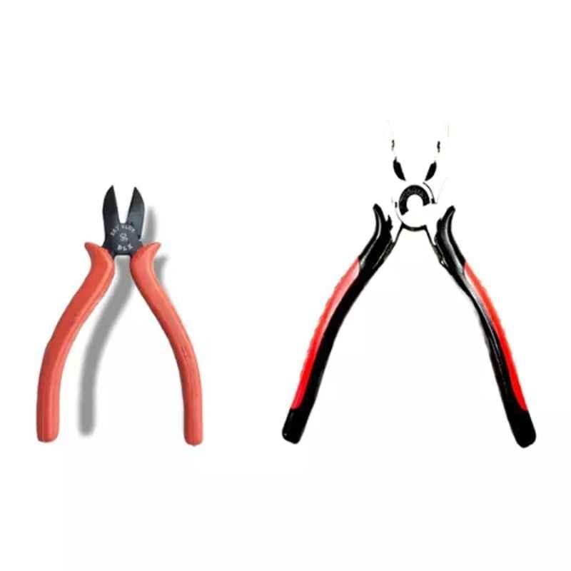 Sky Blue 2 Pcs 8 inch Lineman Plier Combo, SBE_PLIER_COMBOS_COMBO_786