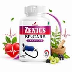 Zenius India 60 Pcs BP Care Capsule with Jatamansi, Khursani Ajwain, Sonth & Pippal for Supports Healthy Blood Pressure & Improves Blood Circulation
