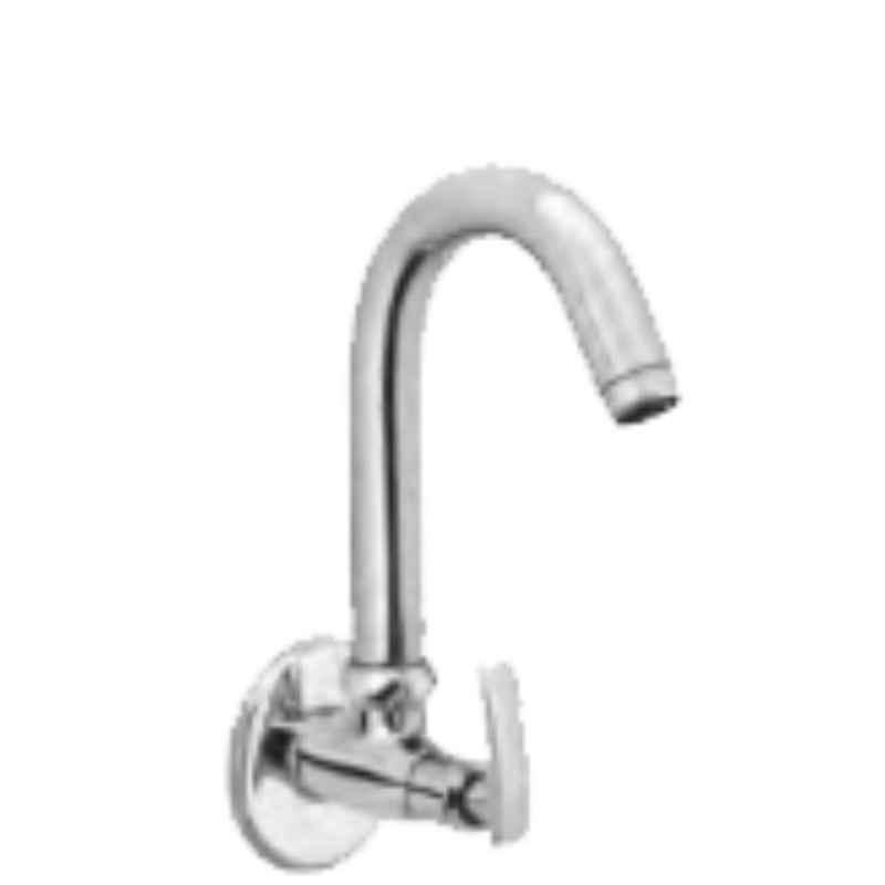 Somany Dhaara Plus Brass Chrome Finish Sink Tap with Swinging Spout, 272210640131