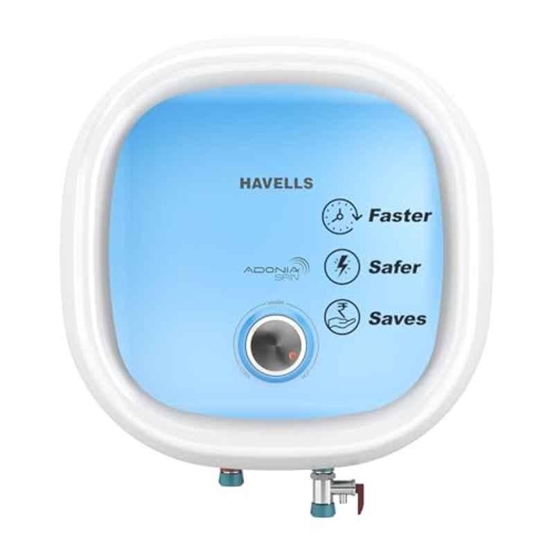 Havells Adonia Spin 25 Litre 2000W Plastic White & Blue 5 Star Storage Water Heater