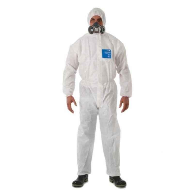 Microgard 1500 Plus Small White SMS Fabric Anti-Static Coverall, 111