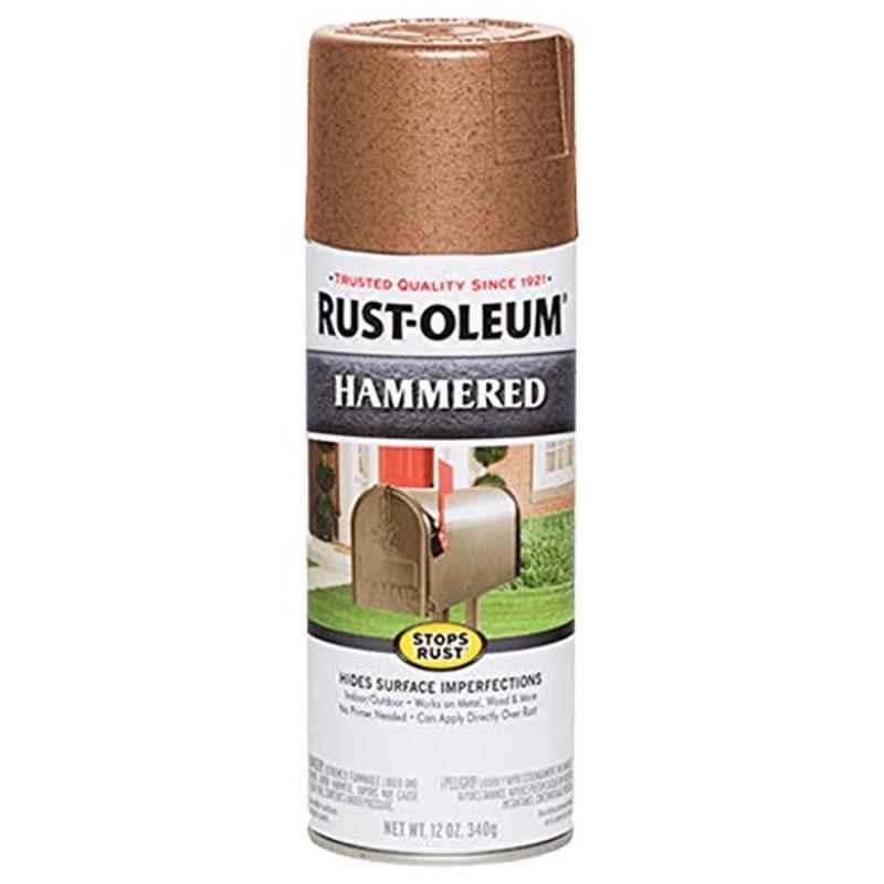 Rust-Oleum Stops Rust 12oz Copper 210849 Hammered Metal Finish Spray Paint